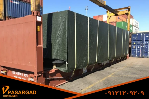 کانتینر فلت رک flat rack چیست؟ 4 کانتینر فلت رک flat rack