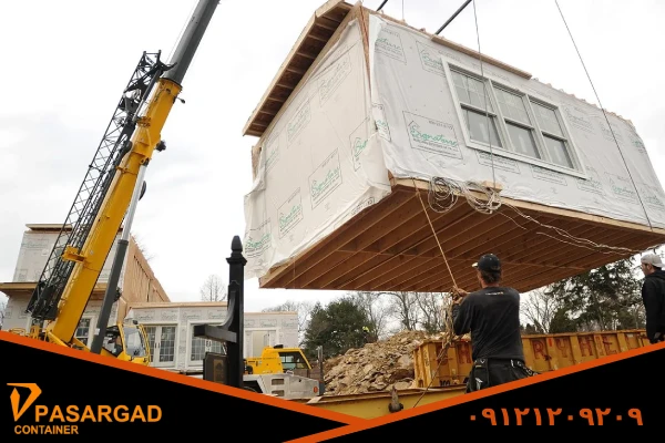 حمل کانکس با جرثقیل 2 حمل کانکس با جرثقیل